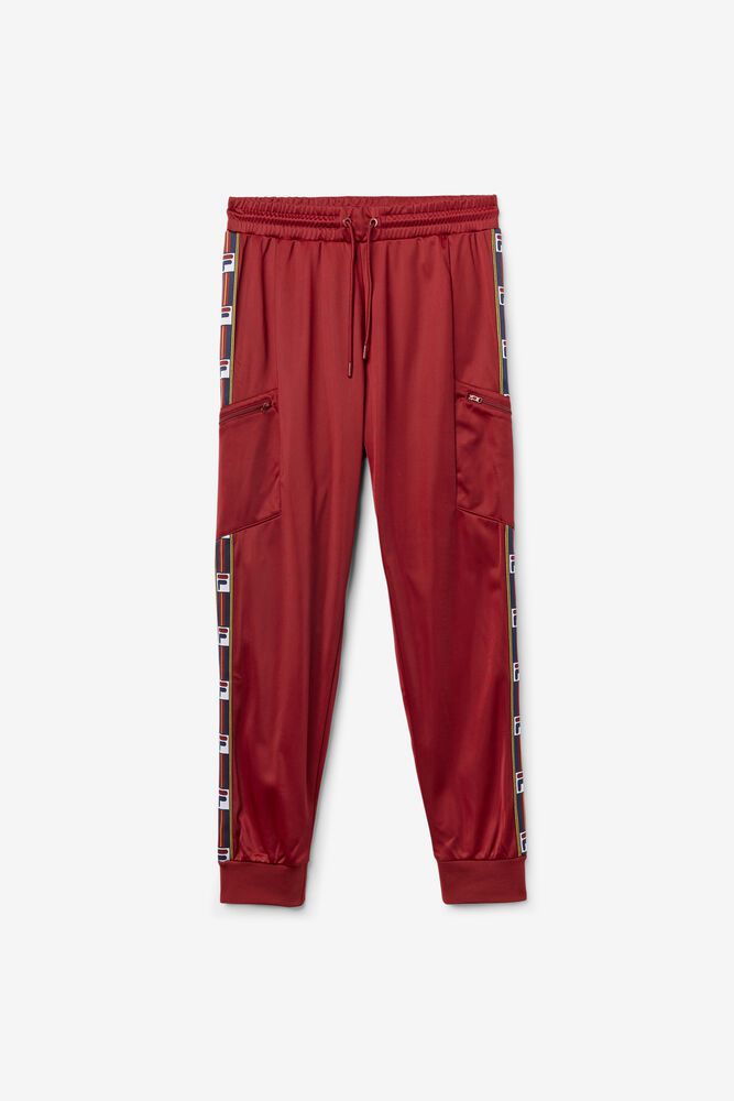 Fila Pants Jaxson Mens Red - India AXT-430712